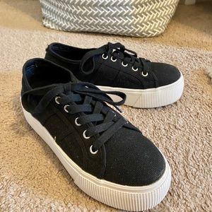 Black Steve Madden Platform Sneakers